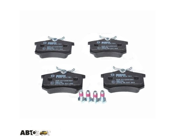 Тормозные колодки Bosch 0986424751, цена: 1 884 грн.