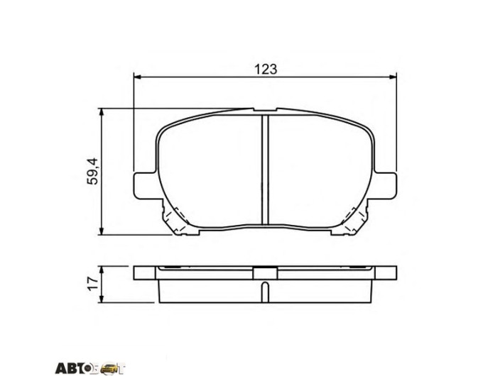 Тормозные колодки Bosch 0 986 424 761, цена: 2 133 грн.
