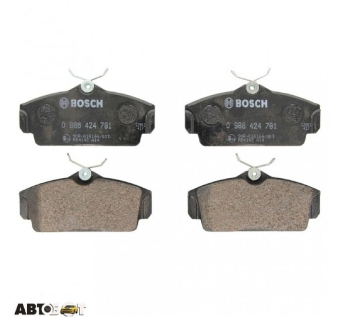 Гальмівні колодки Bosch 0 986 424 781, ціна: 1 087 грн.
