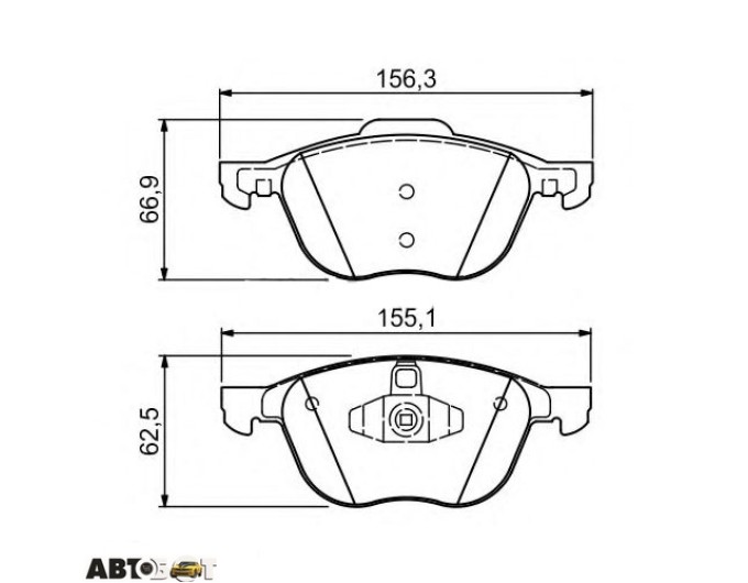 Тормозные колодки Bosch 0 986 424 794, цена: 2 840 грн.