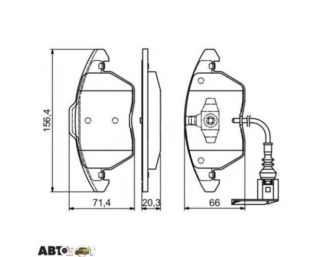 Гальмівні колодки Bosch 0 986 424 797, ціна: 3 393 грн.