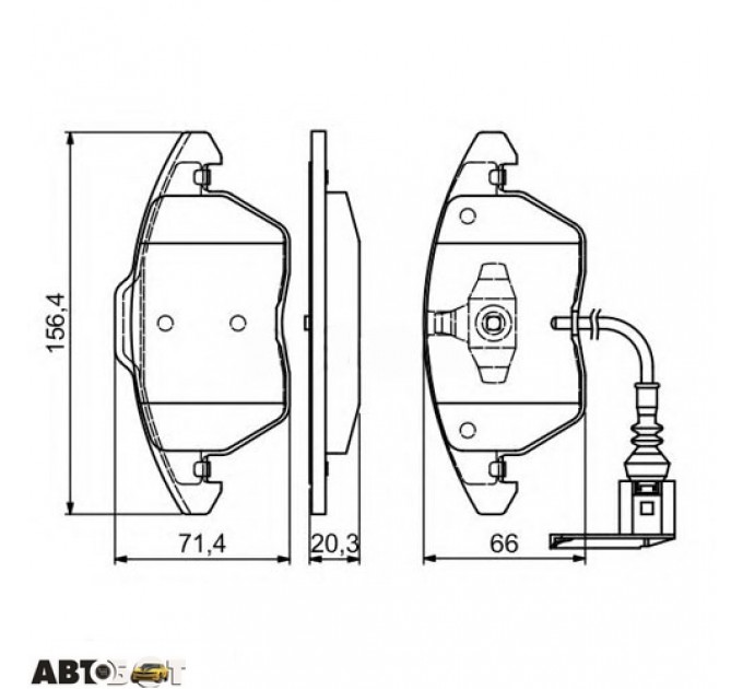 Тормозные колодки Bosch 0 986 424 797, цена: 1 847 грн.