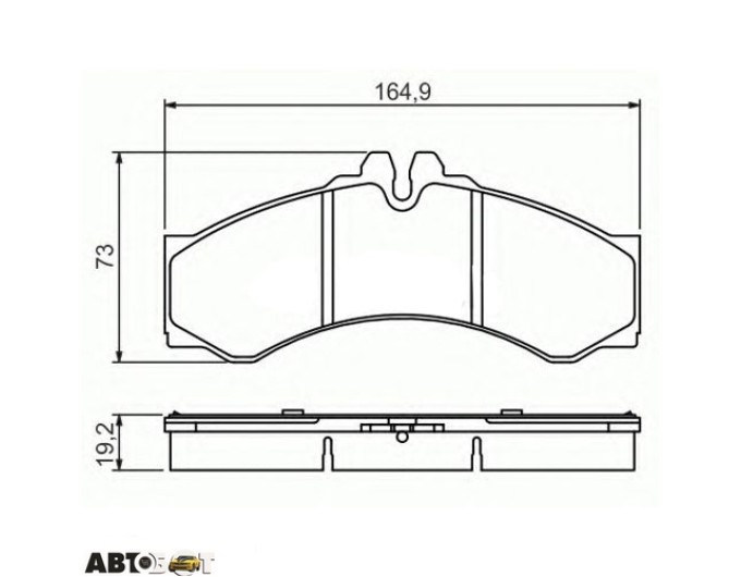 Тормозные колодки Bosch 0 986 424 832, цена: 3 656 грн.