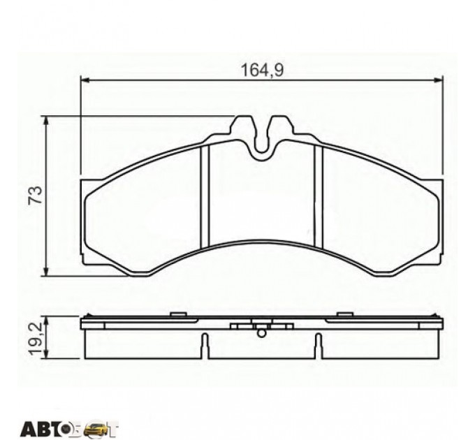 Гальмівні колодки Bosch 0 986 424 832, ціна: 1 991 грн.