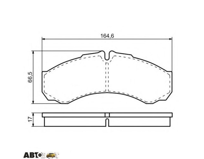 Тормозные колодки Bosch 0 986 424 833, цена: 2 665 грн.