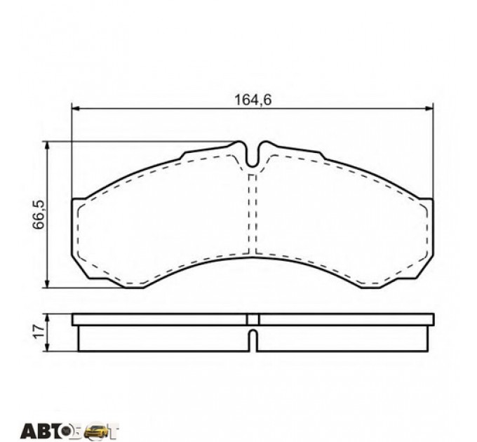 Гальмівні колодки Bosch 0 986 424 833, ціна: 1 451 грн.