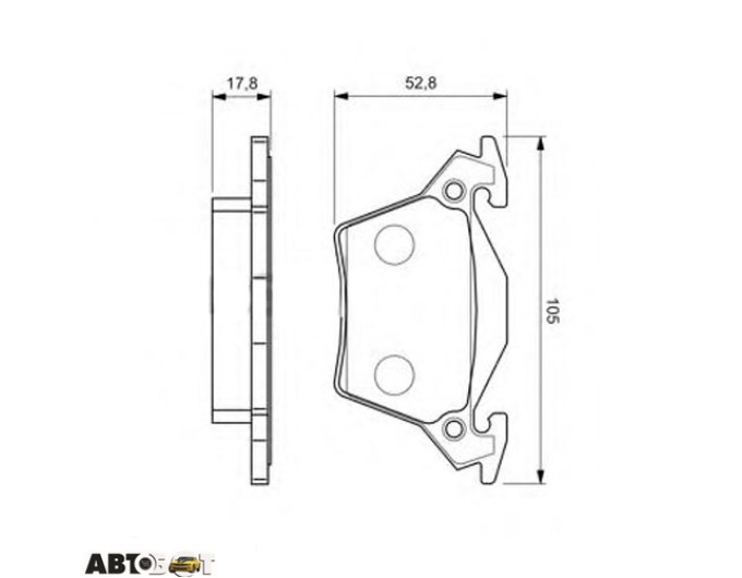 Тормозные колодки Bosch 0 986 460 002, цена: 1 870 грн.