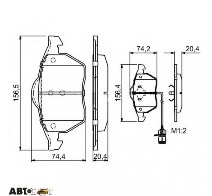 Тормозные колодки Bosch 0 986 460 937, цена: 1 468 грн.