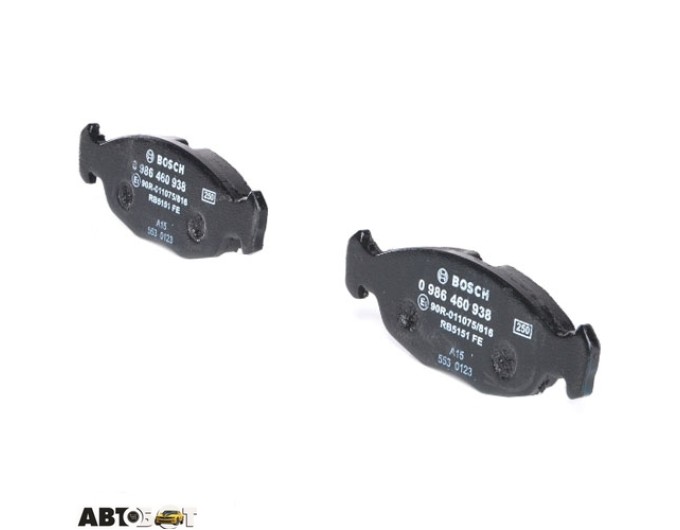 Тормозные колодки Bosch 0 986 460 938, цена: 1 300 грн.