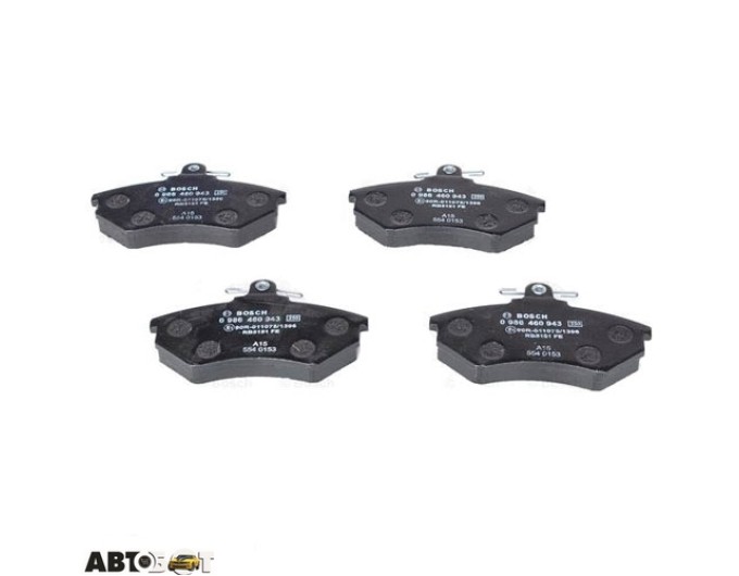 Тормозные колодки Bosch 0986460943, цена: 1 626 грн.
