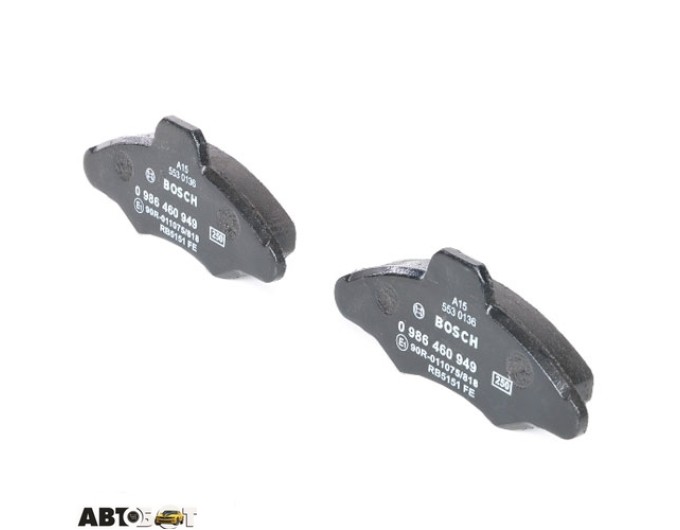 Тормозные колодки Bosch 0986460949, цена: 1 228 грн.