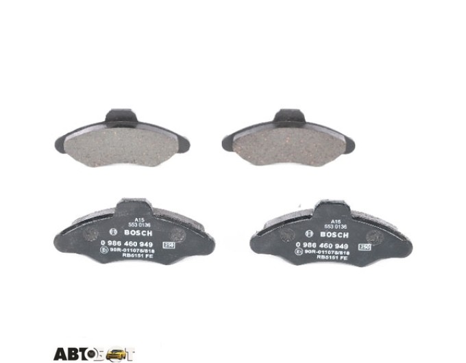Тормозные колодки Bosch 0986460949, цена: 1 228 грн.