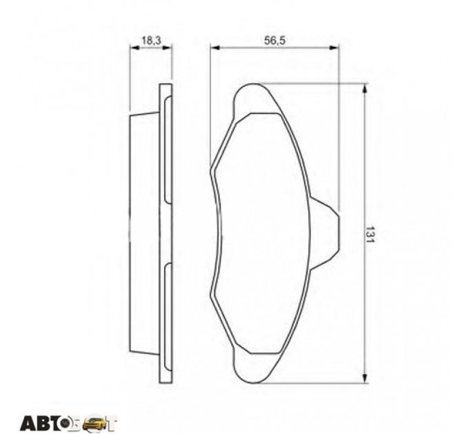 Гальмівні колодки Bosch 0986460949, ціна: 669 грн.