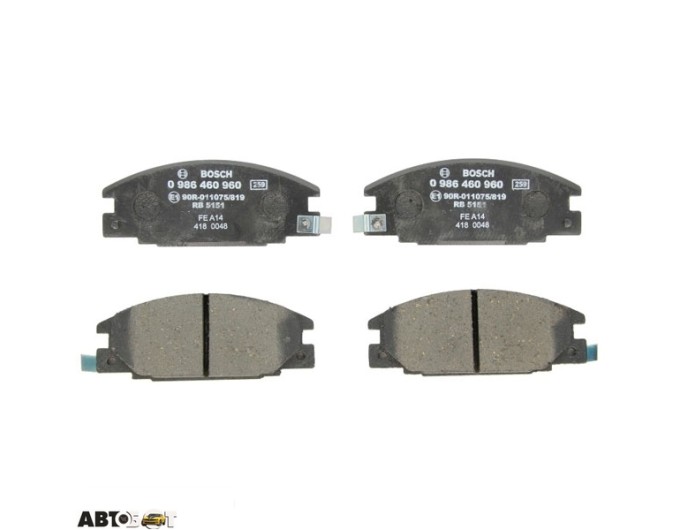 Тормозные колодки Bosch 0 986 460 960, цена: 1 630 грн.