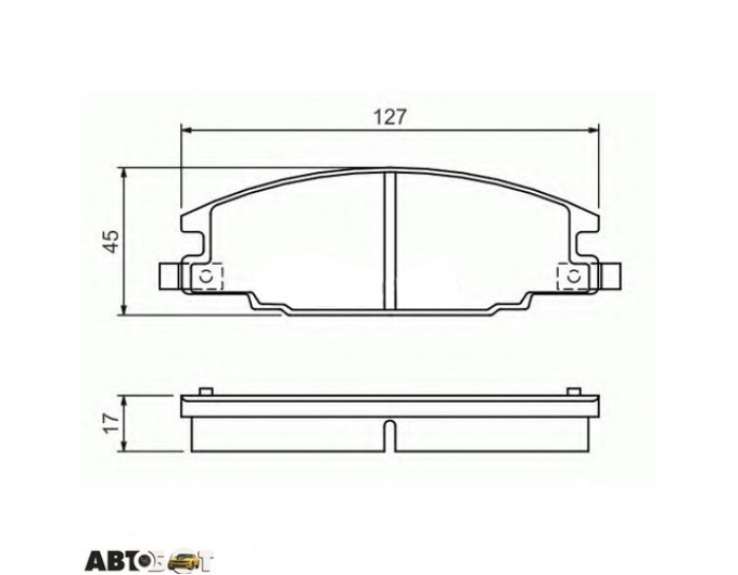 Тормозные колодки Bosch 0 986 460 960, цена: 1 630 грн.