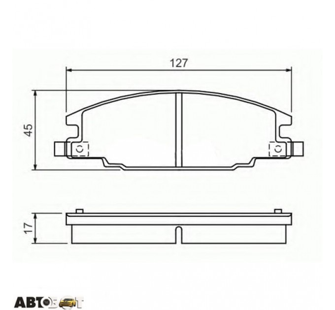 Гальмівні колодки Bosch 0 986 460 960, ціна: 888 грн.