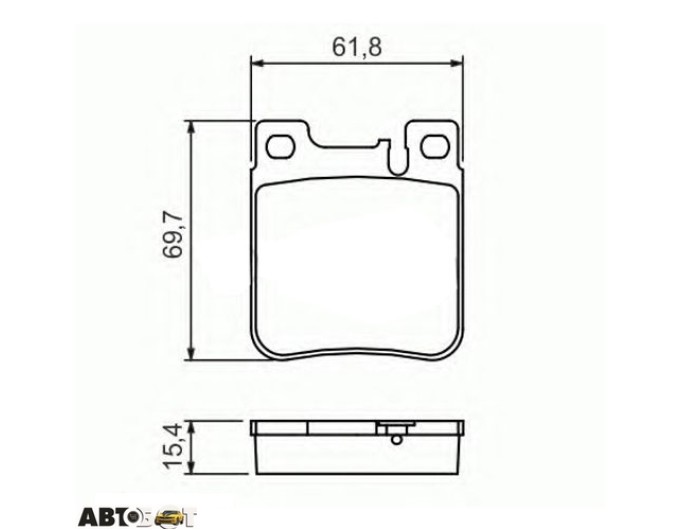 Тормозные колодки Bosch 0 986 460 965, цена: 1 856 грн.