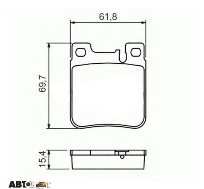 Гальмівні колодки Bosch 0 986 460 965, ціна: 1 010 грн.