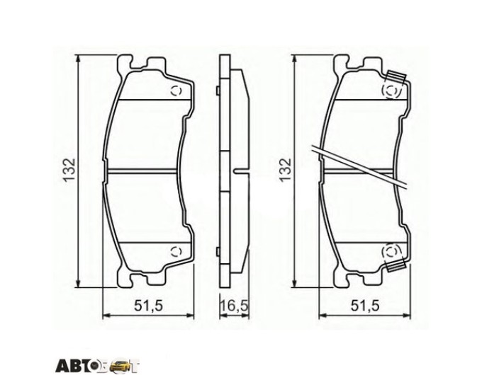 Тормозные колодки Bosch 0 986 460 975, цена: 1 851 грн.