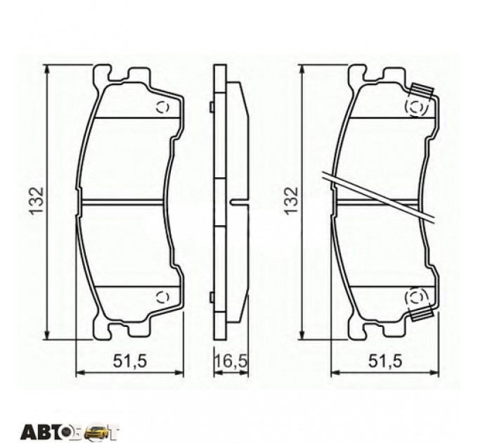 Гальмівні колодки Bosch 0 986 460 975, ціна: 1 008 грн.