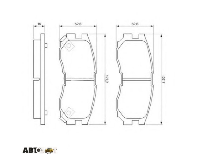 Тормозные колодки Bosch 0 986 460 979, цена: 1 800 грн.