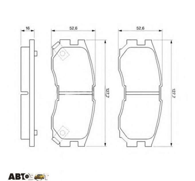 Гальмівні колодки Bosch 0 986 460 979, ціна: 980 грн.