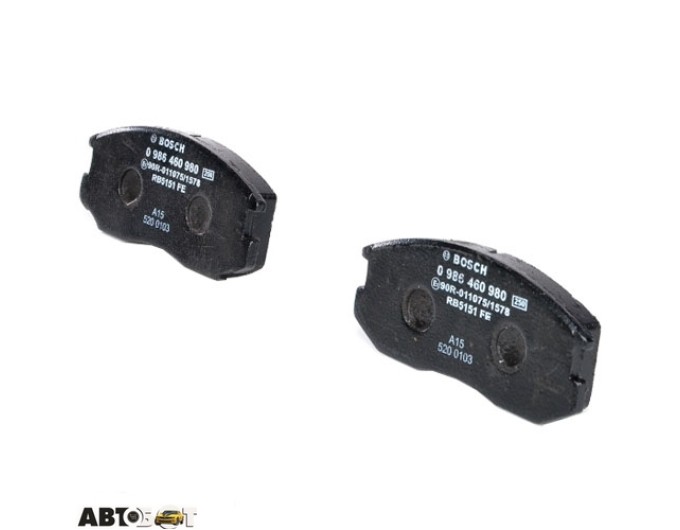 Тормозные колодки Bosch 0 986 460 980, цена: 1 377 грн.