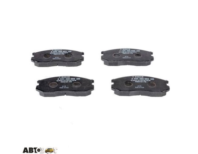 Тормозные колодки Bosch 0 986 460 980, цена: 1 377 грн.