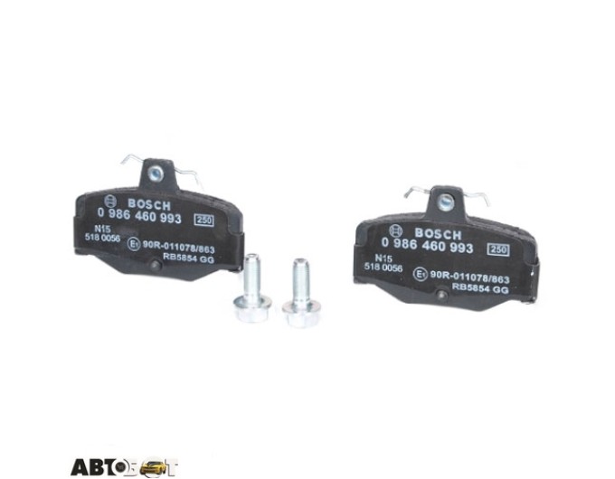 Тормозные колодки Bosch 0 986 460 993, цена: 1 702 грн.