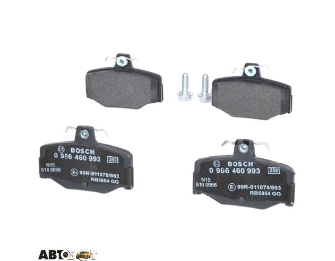 Тормозные колодки Bosch 0 986 460 993, цена: 1 702 грн.