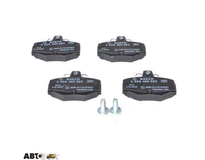 Тормозные колодки Bosch 0 986 460 993, цена: 1 702 грн.