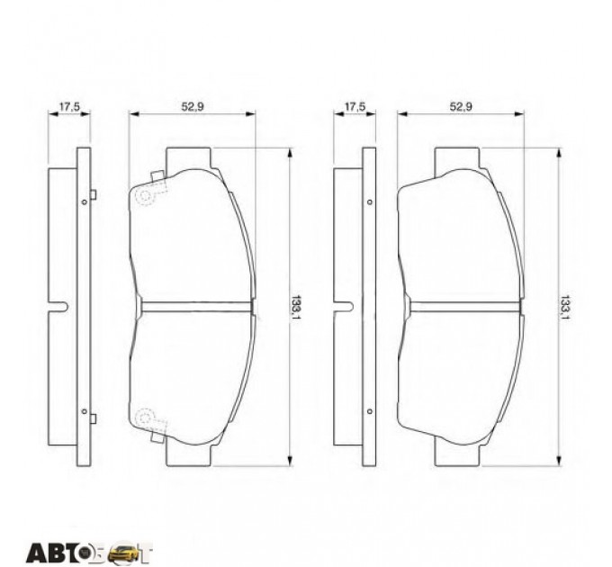 Гальмівні колодки Bosch 0986461123, ціна: 1 118 грн.