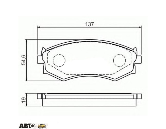 Тормозные колодки Bosch 0 986 461 139, цена: 1 820 грн.