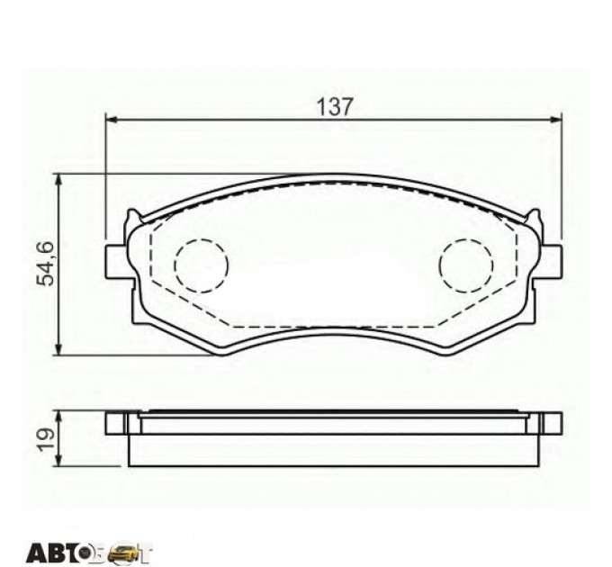 Тормозные колодки Bosch 0 986 461 139, цена: 991 грн.