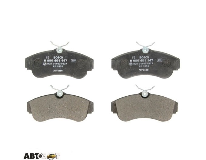 Тормозные колодки Bosch 0986461147, цена: 1 554 грн.