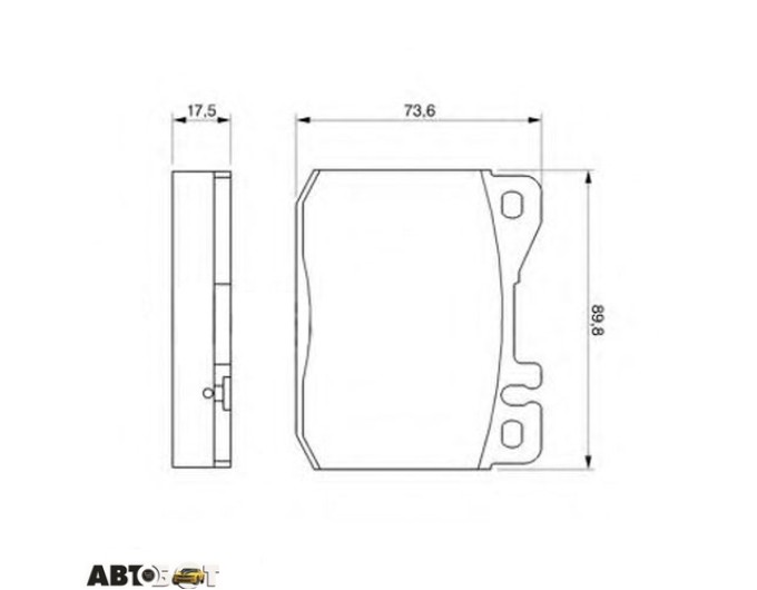 Тормозные колодки Bosch 0 986 463 412, цена: 1 499 грн.