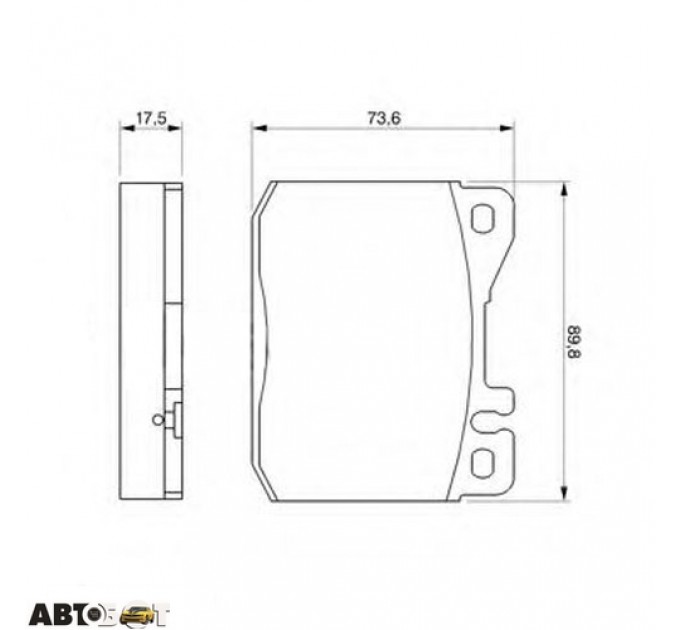 Тормозные колодки Bosch 0 986 463 412, цена: 816 грн.