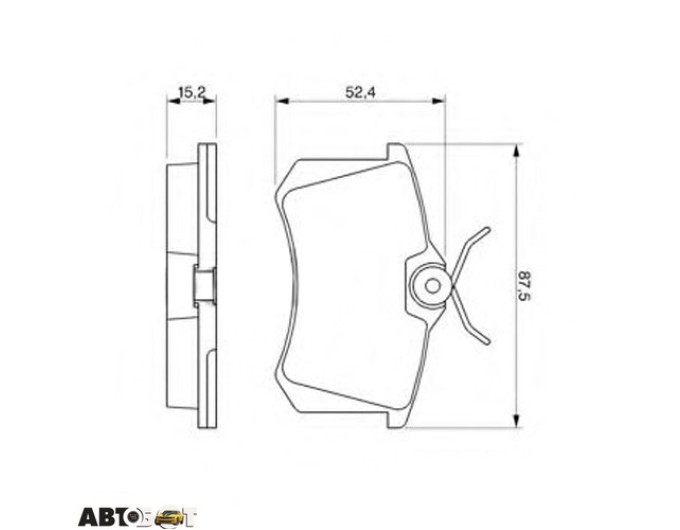 Тормозные колодки Bosch 0 986 466 683, цена: 1 472 грн.