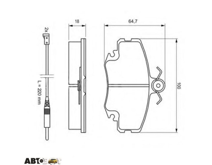 Тормозные колодки Bosch 0 986 467 720, цена: 1 551 грн.