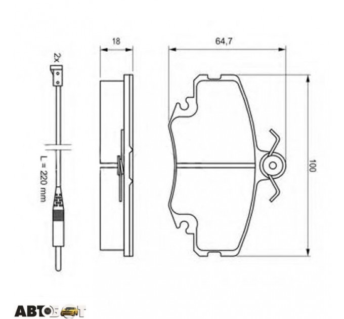 Тормозные колодки Bosch 0 986 467 720, цена: 845 грн.