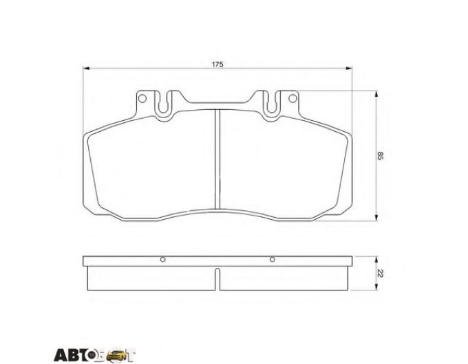 Гальмівні колодки Bosch 0 986 468 350, ціна: 4 882 грн.
