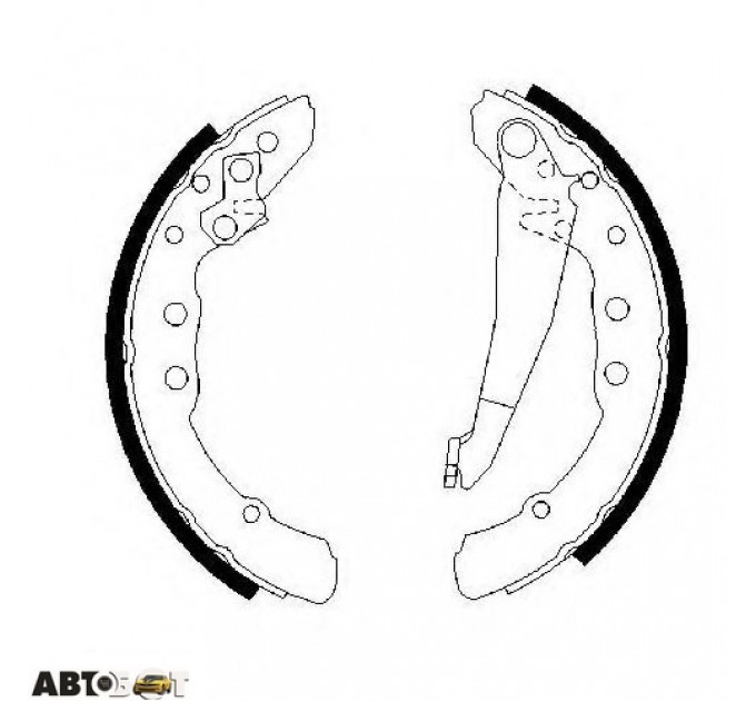 Тормозные колодки Bosch 0 986 487 281, цена: 1 335 грн.