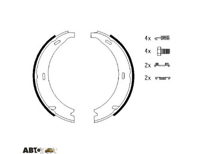 Гальмівні колодки Bosch 0 986 487 543, ціна: 1 415 грн.