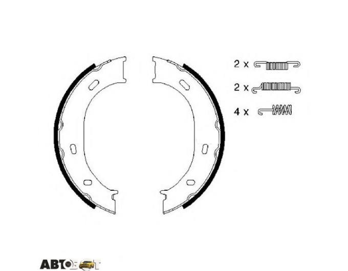 Тормозные колодки Bosch 0 986 487 610, цена: 2 222 грн.