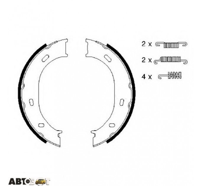 Тормозные колодки Bosch 0 986 487 610, цена: 1 210 грн.