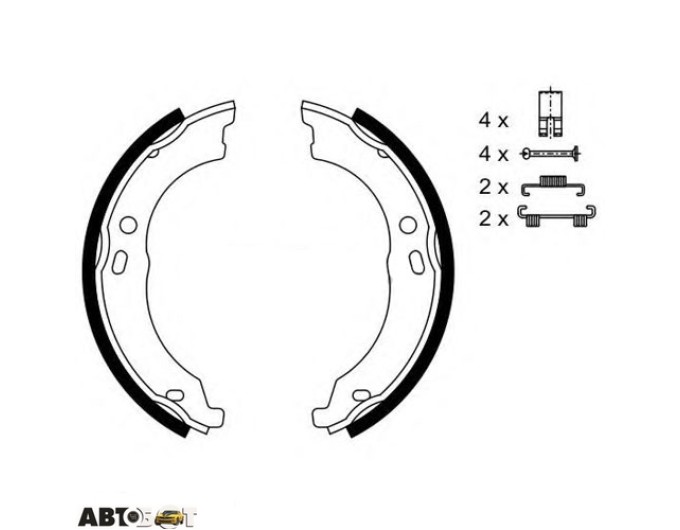 Тормозные колодки Bosch 0 986 487 726, цена: 2 892 грн.