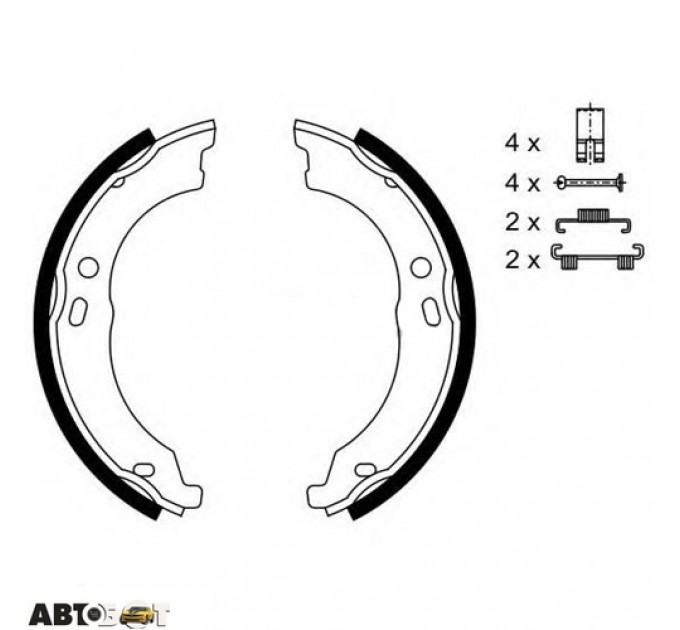 Гальмівні колодки Bosch 0 986 487 726, ціна: 1 575 грн.