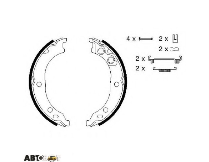 Тормозные колодки Bosch 0 986 487 712, цена: 2 488 грн.