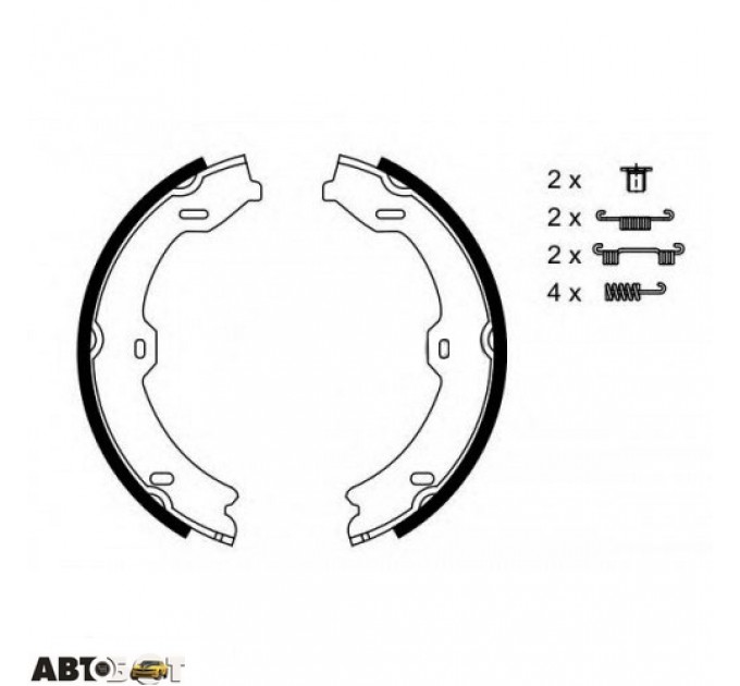 Тормозные колодки Bosch 0 986 487 724, цена: 1 155 грн.