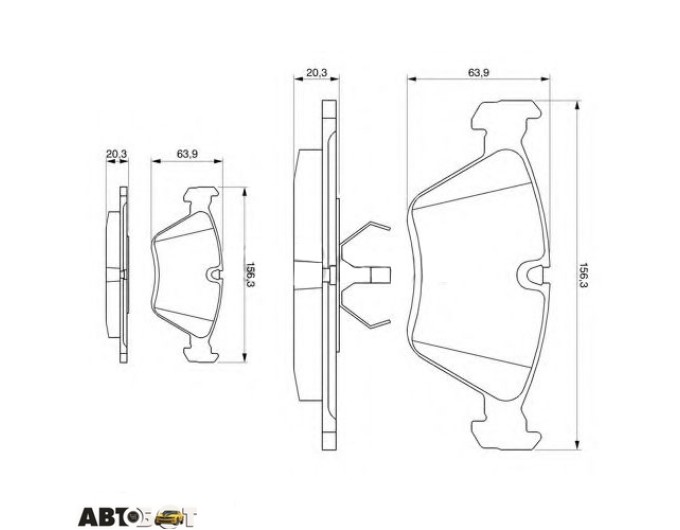 Тормозные колодки Bosch 0 986 490 640, цена: 2 409 грн.